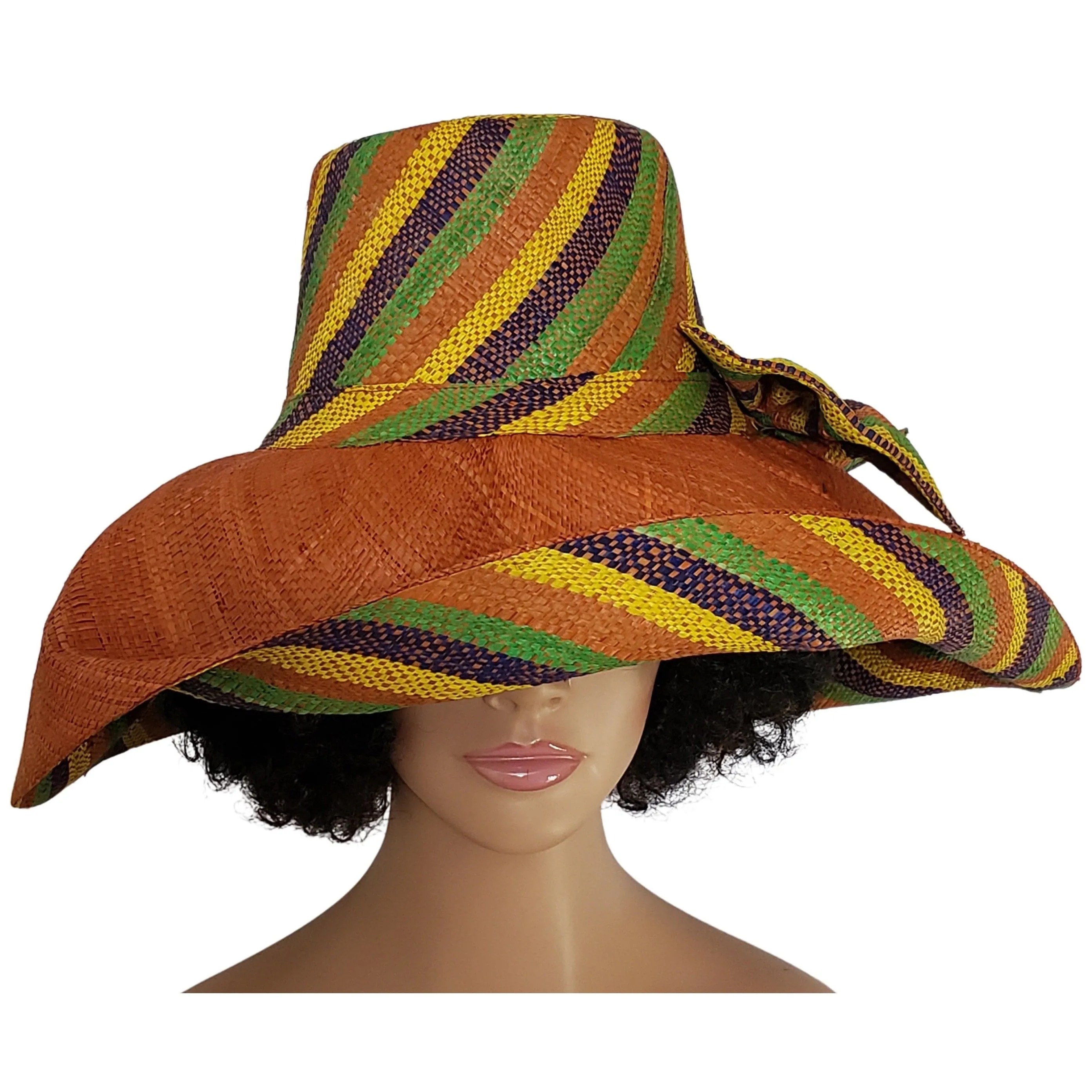 Abeni: Madagascar Big Brim Raffia Sun Hat