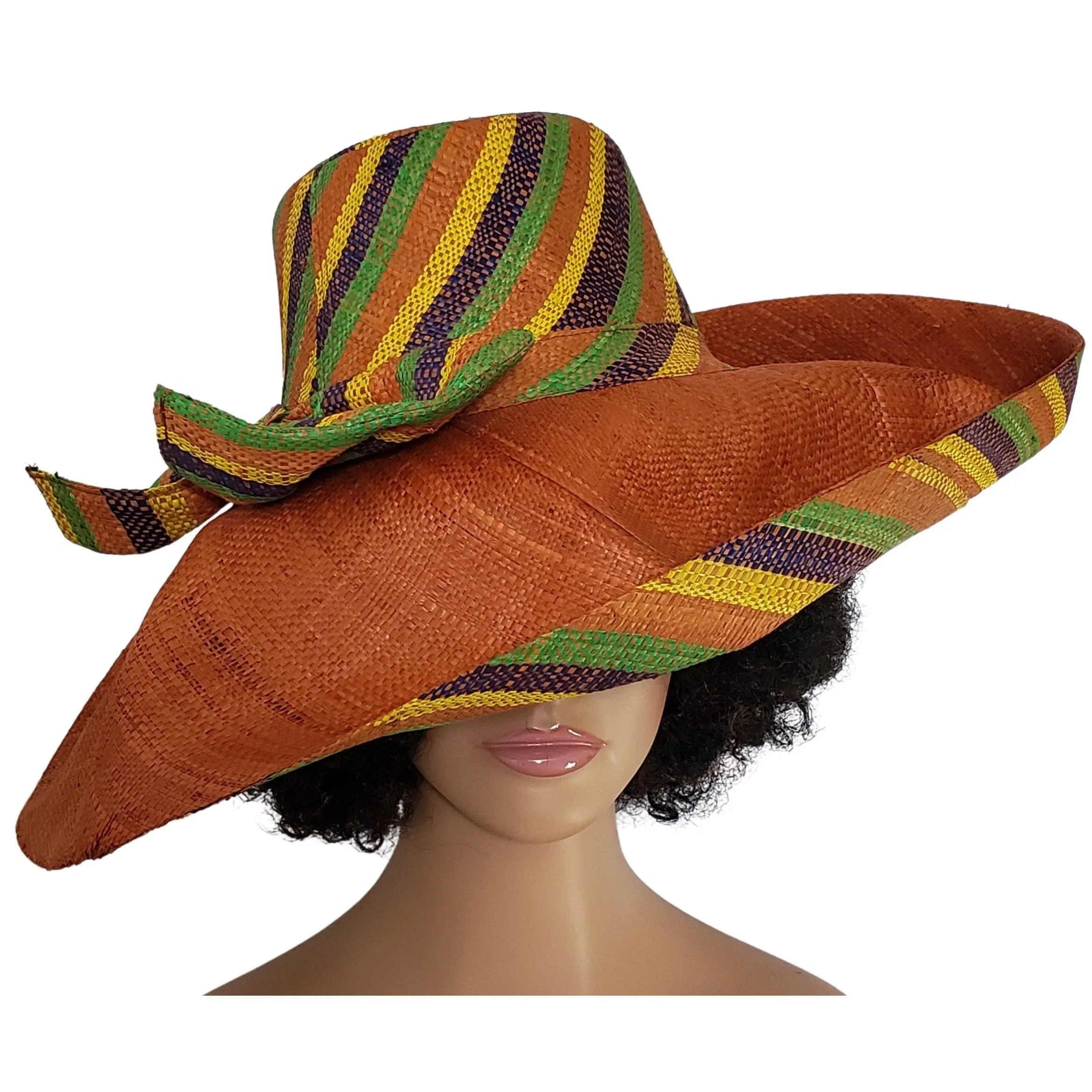 Abeni: Madagascar Big Brim Raffia Sun Hat