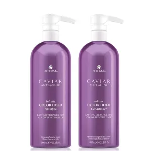 Alterna Caviar Anti-Aging Infinite Color Hold Shampoo and Conditioner Liter Bundle ($162 Value)