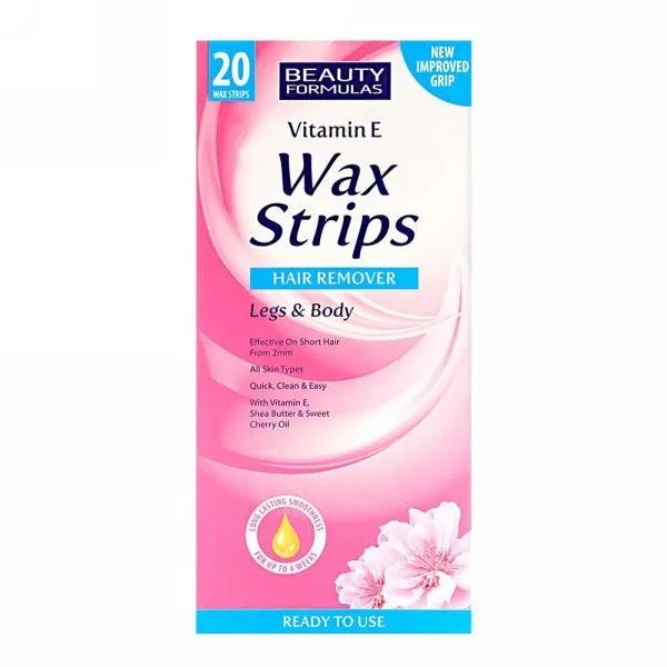 BEAUTY FORMULAS LAGS & BODY WAX STRIPS 20`S