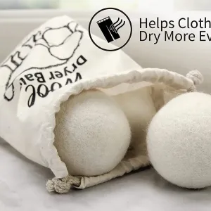 Reusable Wool Dryer Balls - Natural Fabric Softener