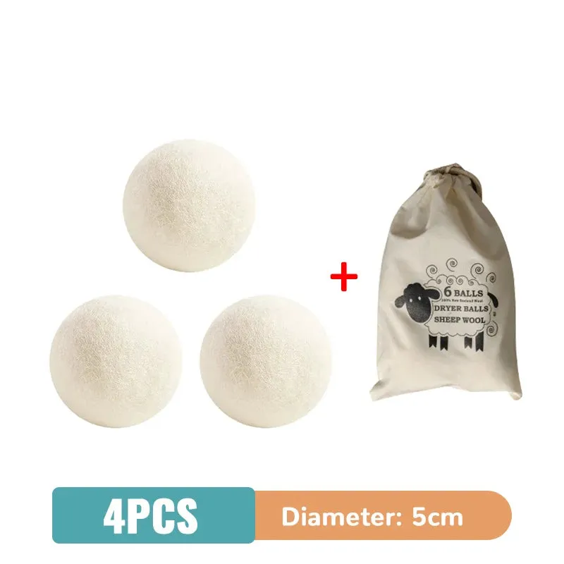 Reusable Wool Dryer Balls - Natural Fabric Softener