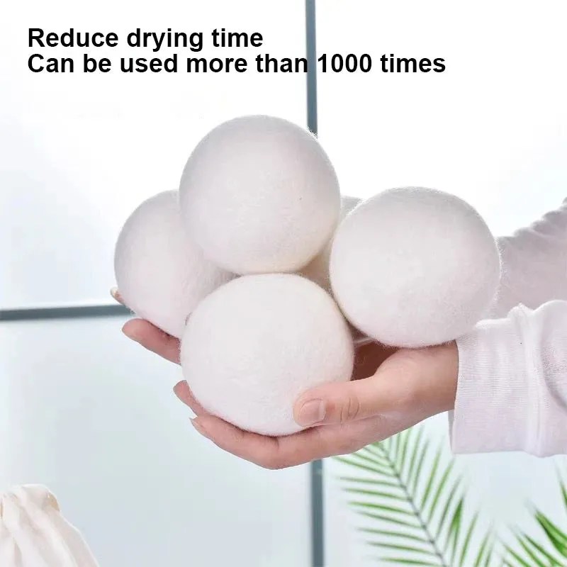 Reusable Wool Dryer Balls - Natural Fabric Softener