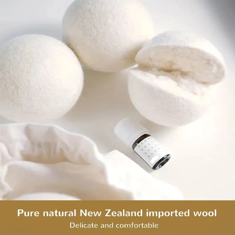 Reusable Wool Dryer Balls - Natural Fabric Softener