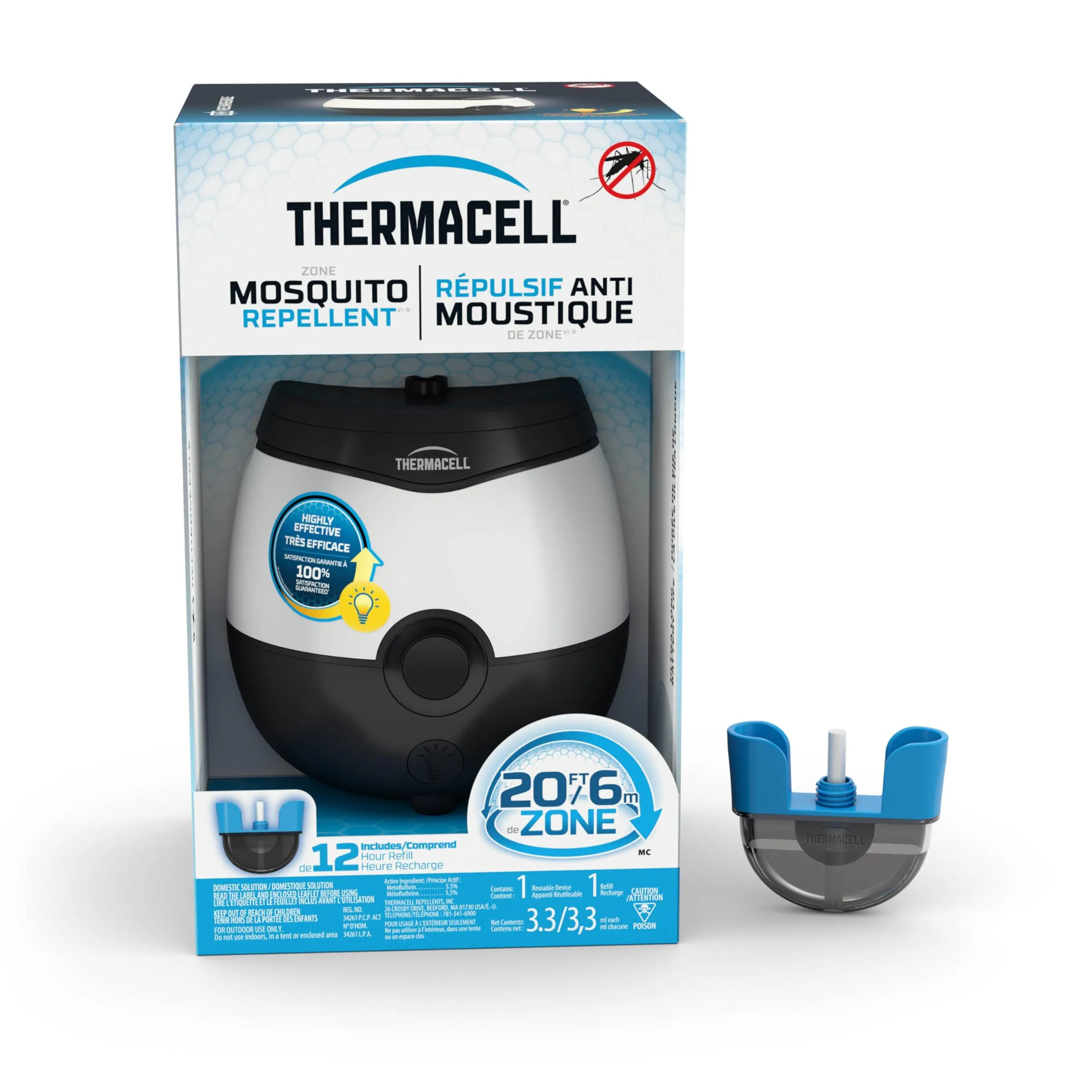 Thermacell Patio Shield Mosquito Repellent E-Series Rechargeable Repeller