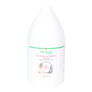 Vetoquinol Care Ear Cleansing Solution with Aloe, 1 Gallon